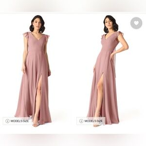 Azazie Claudine Dress in Dusty Rose